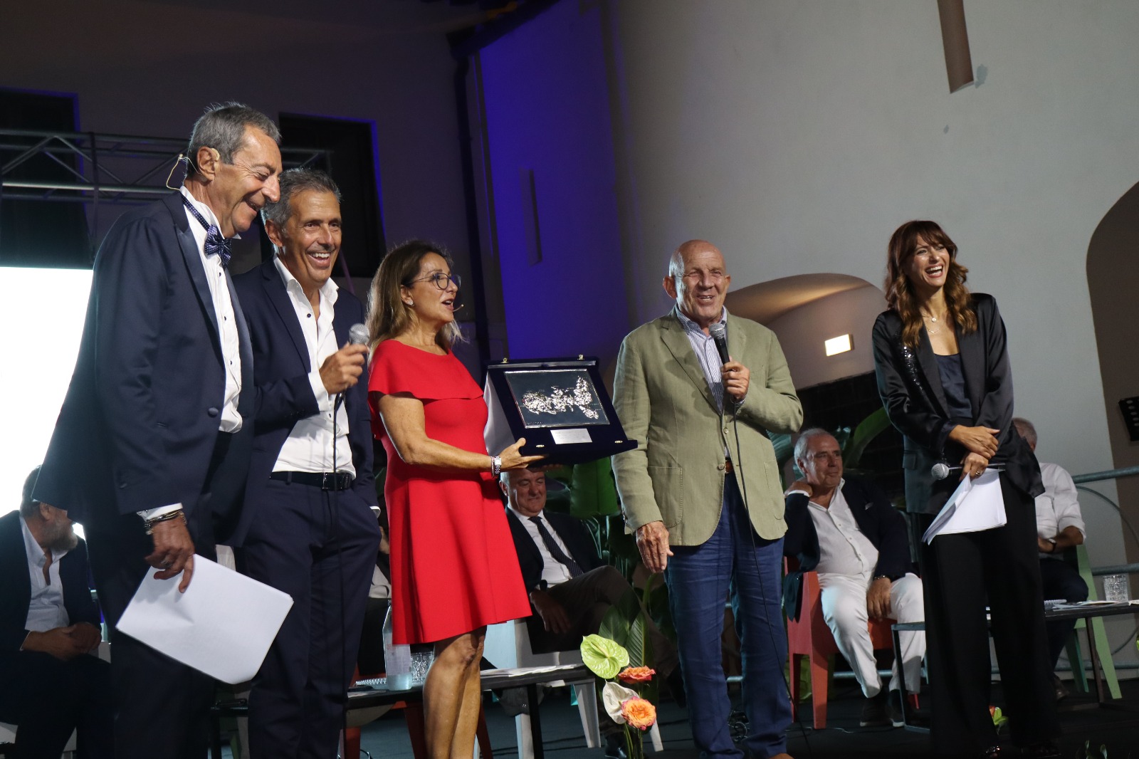 Protagonisti della serata finale del Premio Brignetti sul palco