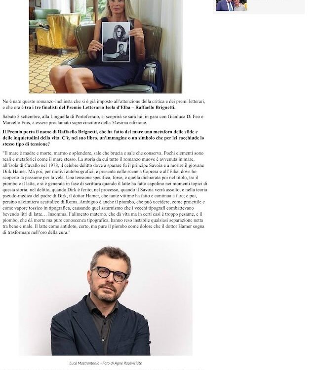 QUInewsElba – Mastrantonio: “Vittima e carnefice, la stessa persona”